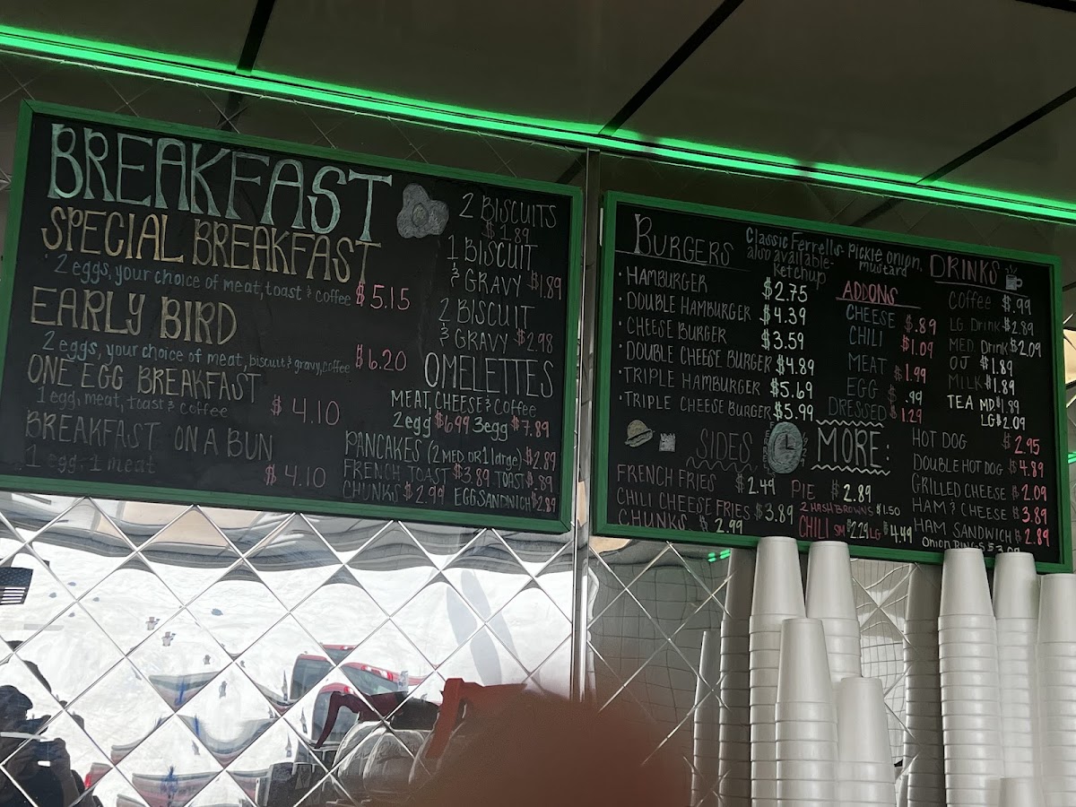 Ferrell's Snappy Service Menu - Image 1